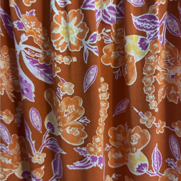 J. Crew Tiered Floral Orange Maxi Dress. Size S. NWT. - Picture 9 of 12